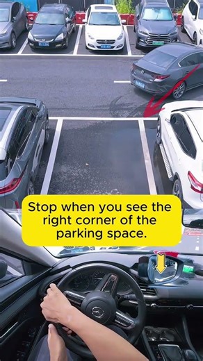 Driving forward along a parking #driving #proactive #drivinglessons