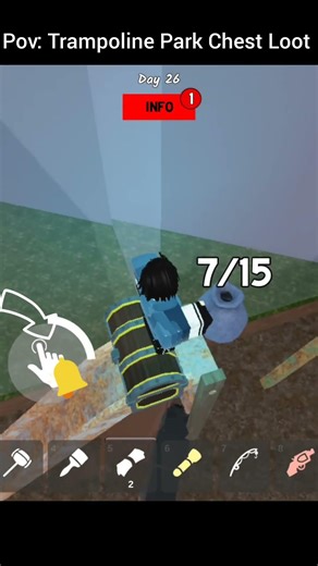 Trampoline Park Chest Loot in 99 Nights in The Forest ROBLOX #roblox#99nightintheforest