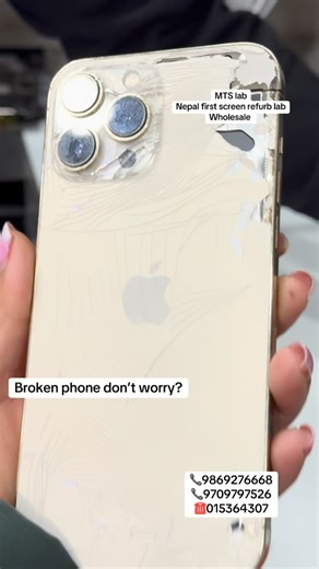 Broken phone? Don’t worry — MTS Lab has you covered. Cracked back glass, heavy damage, or worn-out finishing? At MTS Lab, we restore your device using advanced refurbishment technology with precision-level repair quality. 🔧 Our expertise includes: • Back panel & glass replacement with perfect alignment • Screen refurbishing & wholesale services • Advanced laser machine repair (safe & accurate) • No damage to camera, frame, or internal components • Clean finishing that looks and feels original �