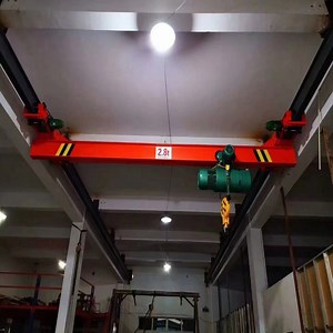 [Hot Item] Electric Single-Beam Suspension Crane 5/8/10 Ton Indoor Workshop Warehouse Moving Track Crane