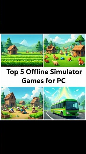 Top 5 Best Offline Simulator Games for PC | Realistic & Fun Simulation Games 2025 #simulationgames