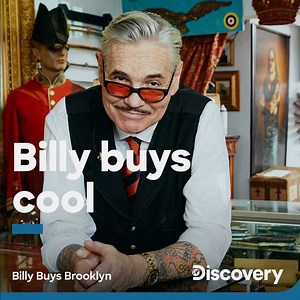 Billy Leroy - actor, antique dealer and 100% New Yorker. As he opens his new shop, he puts his vast knowledge and endless curiosity to work helping customers find, fix and discover the stories behind the most amazing things. Watch Billy Buys Brooklyn tonight at 8 pm. | Discovery Channel Africa
