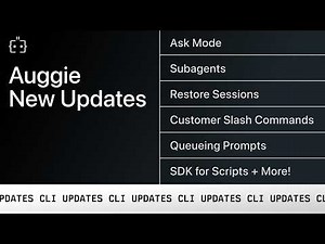 Auggie Updates (Jan 2026) | Augment Code CLI | ACP, Queue/Bash/Ask Mode, Subagents + more