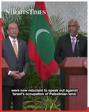 Anwar praises Maldivian president for taking principled stand on Palestine