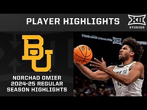 Norchad Omier 2024-25 Regular Season Highlights | Big 12 Basketball