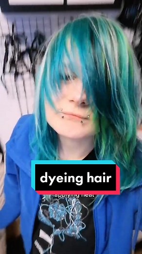 Blue Haired Weirdo Dying Hair at Home