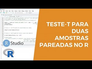 Teste-t pareado no R