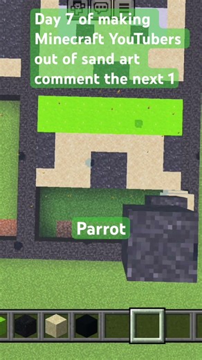 Making Minecraft youtubers out of sand art #minecraft #sandart