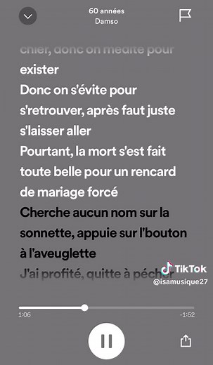 Damso - 60 Années Paroles