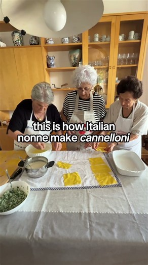How Italian Nonne make cannelloni 🍝
