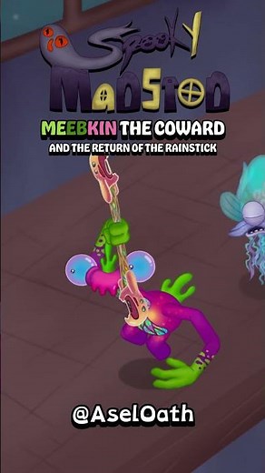 MEEBKIN on SPOOKY MANSION | My Singing Monsters #msm #animation #shorts
