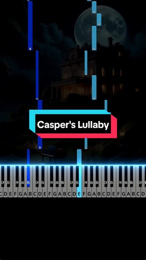 Casper's Lullaby Easy Piano Tutorial