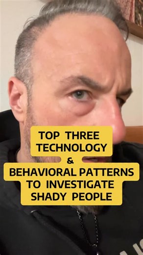 DrBrian PIprofessor on Instagram: "These are the TOP THREE TECHNOLOGY & BEHAVIORAL PATTERNS To INVESTIGATE SHADY PEOPLE"