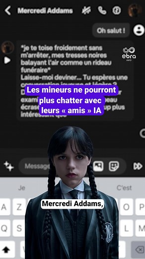 À partir du 25 novembre, les moins de 18 ans ne pourront plus chatter avec leurs “amis” IA. Character.ai, une plateforme qui permet d’échanger avec des personnages générés par intelligence artificielle, a annoncé interdire l’accès à ses chatbots aux mineurs. En cause, une série de procès liés à la protection de l’enfance. #ebrainfo #sinformersurtiktok #tiktoknews #characterai #intelligenceartificielle