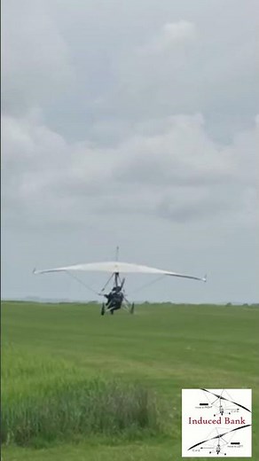 Microlight take-off from a grass strip #flying #aviation