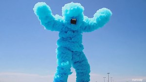 Runway’s latest AI video generator brings giant cotton candy monsters to life