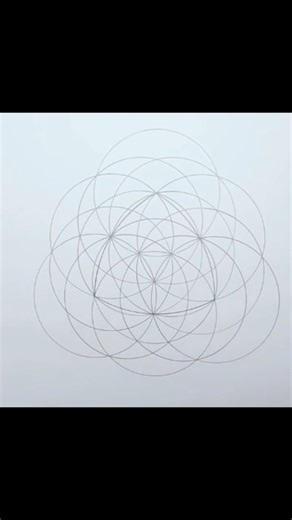 Geometric drawing with compass 1 #maths #geometry #compass #geometricdrawing