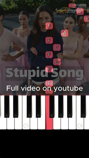 Stupid Song - Olivia Rodrigo | EASY Piano Tutorial #oliviarodrigo #piano #pianotutorial #pianocover
