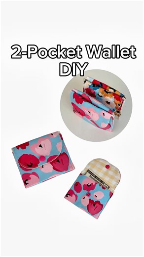 DIY Two-Pocket Wallet 👛🧵 eazy Sewing Tutorial / Coin Purse diy / 카드 지갑만들기