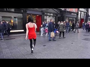 The amazingly talented Emma O'Sullivan dancing on Grafton Street, Dublin, Ireland🎵🍀👍👌
