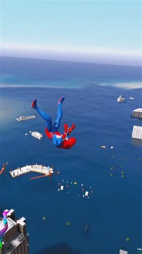 The Amazing SpiderMan Falling From The Hiets # 107 #short video viral #shorts #viral #trending #feed
