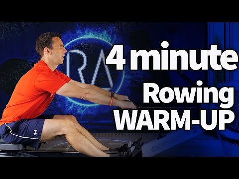 Rowing Machine Warmup - 4 minutes long - Use before Low intensity Indoor Rowing Workouts