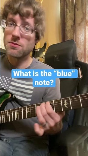 What is the “blue” note? #guitarlesson #guitar #musictheory #shorts
