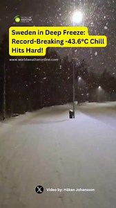 17K views · 22 reactions | Sweden is facing an unprecedented cold...