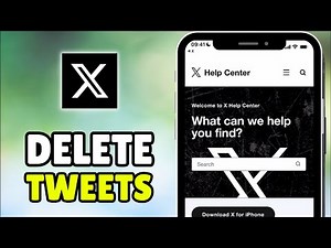 How to Delete All Your Tweets/Retweets At Once on X/Twitter - Bulk Delete Tweets (iPhone/Android)