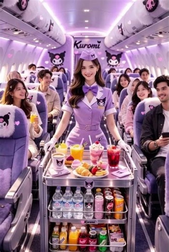 World’s Cutest Airplane Ever?! 💜✈️