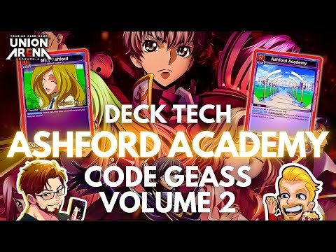 THE ASHFORD ACADEMY DECK From Code Geass Volume 2 - Union Arena Trading Card Game