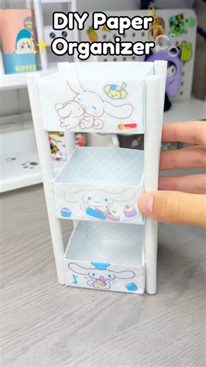 😲DIY Paper Organizer🤩!? #papercraft ￼#cutecrafts #crafts #craft #paper #diy #cute #thingstodo
