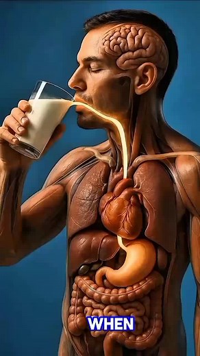 Human digestive system animation..#ai #digestivesystem #biology #milk #foodreview