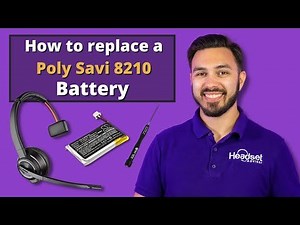Battery Replacement Guide For Plantronics Savi Wireless Headset