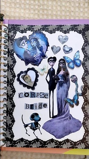 Journaling | Corpse bride | Scrapbooking #journalasmr #scrapbooking