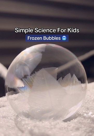 Frozen Bubbles Science Experiment for Kids