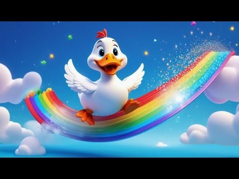 The Goose Who Rode a Rainbow | Nursery rhyme and kids song