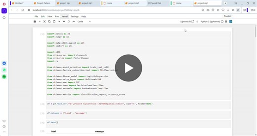 #nlp #machinelearning #datascience #computerscience #eelu #teamleadership #python #tkinter #spamdetection | Gannh Gamal