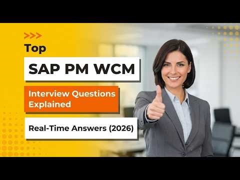 Top SAP PM WCM Interview Questions Explained | Real-Time Answers (2026)