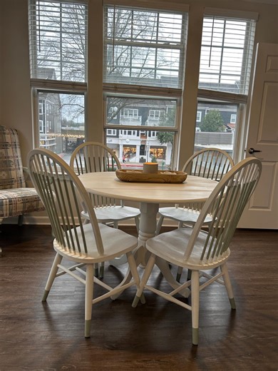 Refurbished Dining Table and Spindle Back Chairs - Etsy