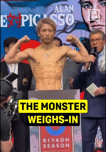 Naoya Inoue's Weigh-In for Night of the Samurai Event