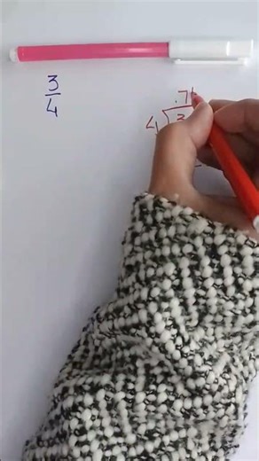 3÷4 | Fraction to Decimal Conversion | Express 3/4 as Decimals