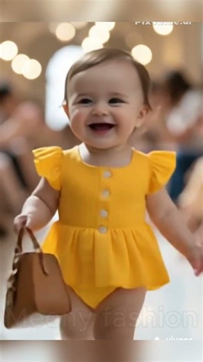 Tiny Baby Fashion Walk 💖 Soft Steps, Big Style #cute #baby #viral #ai #trending