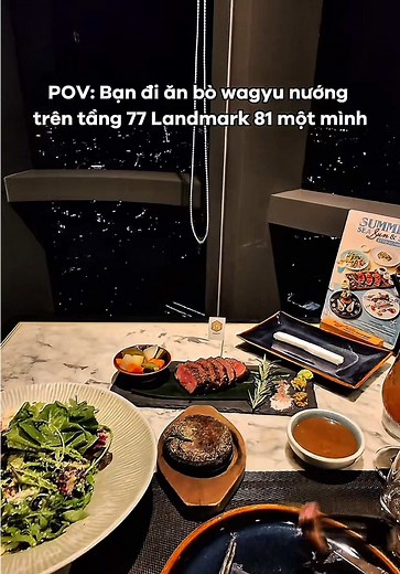 Ăn bò wagyu trên tầng 77 Landmark 81