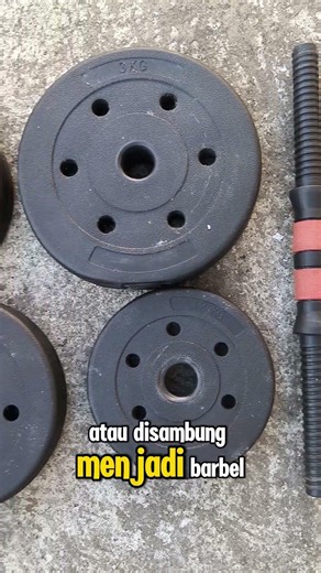 Dumbbell Set PVC untuk Latihan Otot di Rumah Setiap Hari