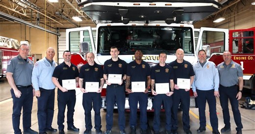 6 Decatur firefighters honored for blaze rescue