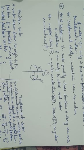 kinematics motion in a plane