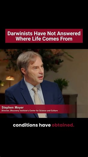 Dr. Meyer responds to Peter Robinson host of @uncommon_knowledge_show on @hooverinstitution on what Darwin addressed in his work and what he presupposed. Thoughts? . . . . . . . . . #intelligentdesign #sciencestudent #philosophystudent #biologystudent #scienceandfaith #historyofscience | Center for Science & Culture