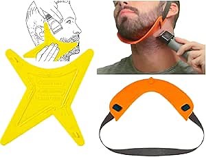 Quality Time Beard Shaping Template Kit – 2 Premium Multi-Style Beard & Neckline Guides: Hands-Free, Two Tools for Defined Beard Lines, DIY, Use with Trimmer or Razor, Made in USA