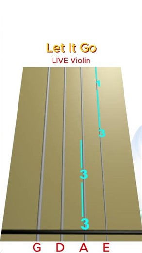 LET IT GO ❄️— Frozen | LIVE Animated Violin TAB Short